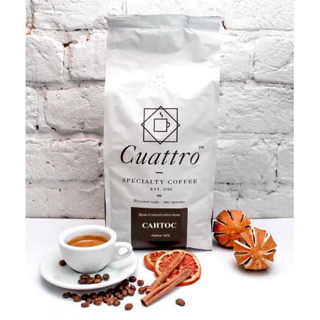 Кофе в зернах CUATTRO Сантос (упаковка 1 кг)
